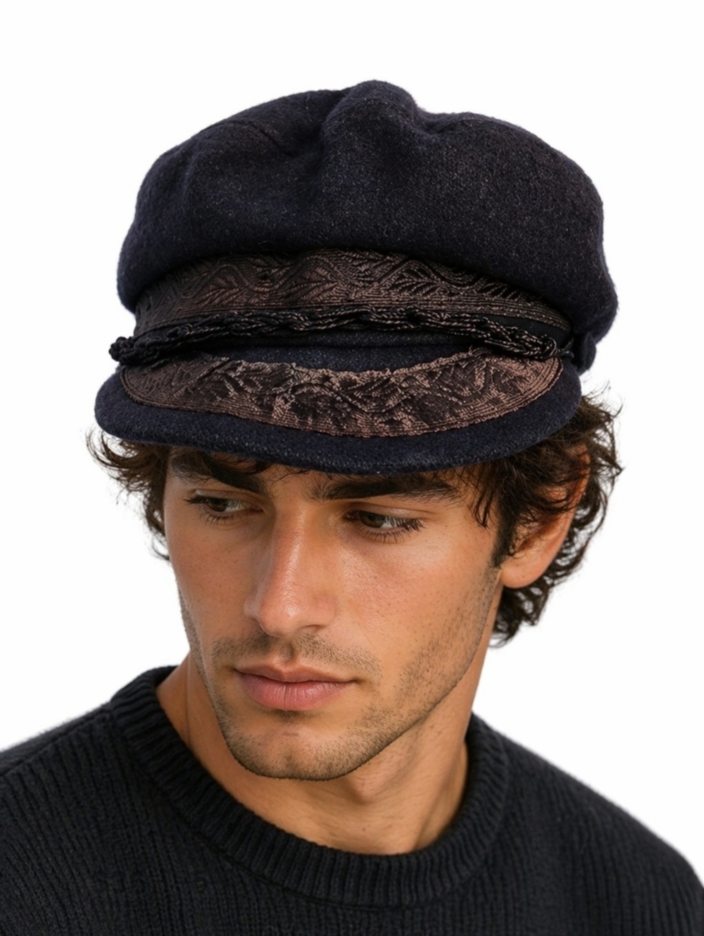 Vintage Unisex‎ Greek Fisherman hat S